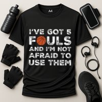 Funny Basketball Player Hoops 5 Fouls Cooling Performance Crew T-Shirt