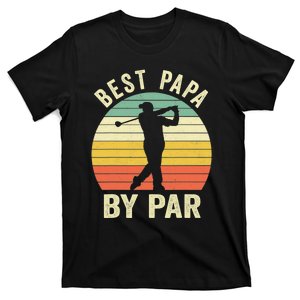 Funny Best Papa By Par Father's Day Golf Gift T-Shirt