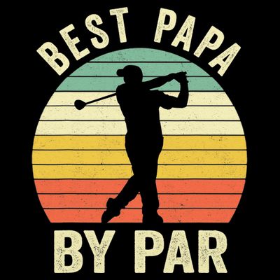 Funny Best Papa By Par Father's Day Golf Gift T-Shirt
