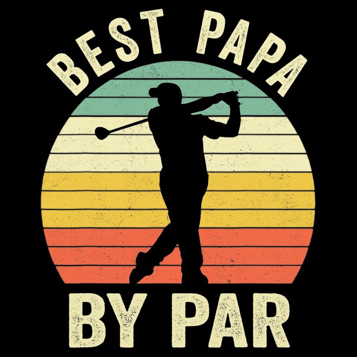 Funny Best Papa By Par Father's Day Golf Gift Tank Top