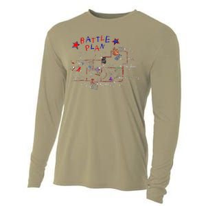 Funny Battle Plan Christmas Home Hand Dawn Alone Xmas Cooling Performance Long Sleeve Crew