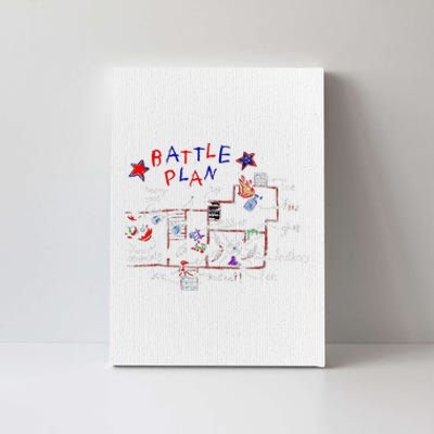 Funny Battle Plan Christmas Home Hand Dawn Alone Xmas Canvas