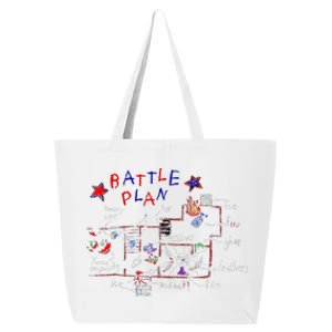 Funny Battle Plan Christmas Home Hand Dawn Alone Xmas 25L Jumbo Tote