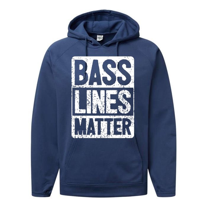 Funny Bass Player Bass Lines Matter Rock Bassist Performance Fleece Hoodie