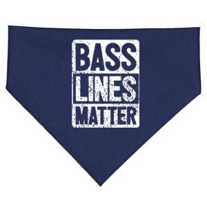 Funny Bass Player Bass Lines Matter Rock Bassist USA-Made Doggie Bandana