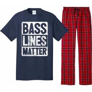 Funny Bass Player Bass Lines Matter Rock Bassist Pajama Set