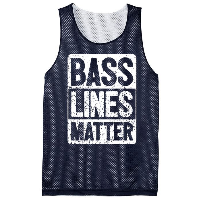 Funny Bass Player Bass Lines Matter Rock Bassist Mesh Reversible Basketball Jersey Tank