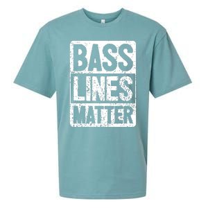 Funny Bass Player Bass Lines Matter Rock Bassist Sueded Cloud Jersey T-Shirt