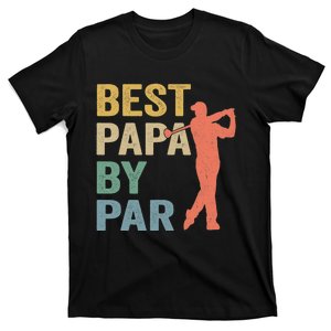 Funny Best Papa By Par Father's Day Golf Gift T-Shirt