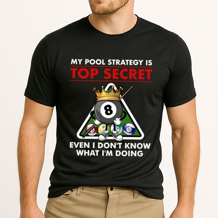Funny Billiards Pool Design Pool Player Sports Gift Cooling Performance Crew T-Shirt
