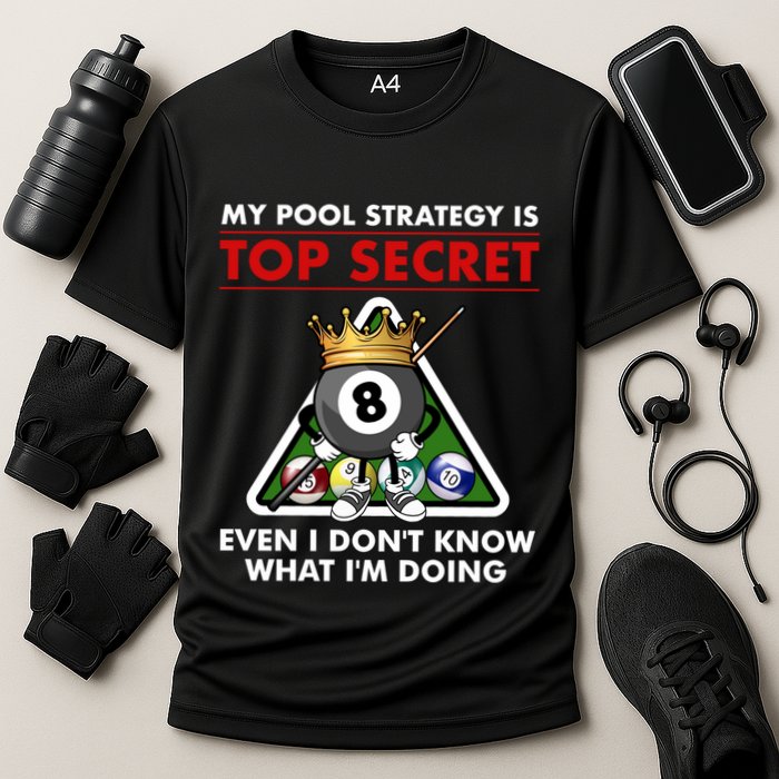 Funny Billiards Pool Design Pool Player Sports Gift Cooling Performance Crew T-Shirt