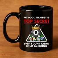 Funny Billiards Pool Design Pool Player Sports Gift 11oz C Handle Ceramic Mug