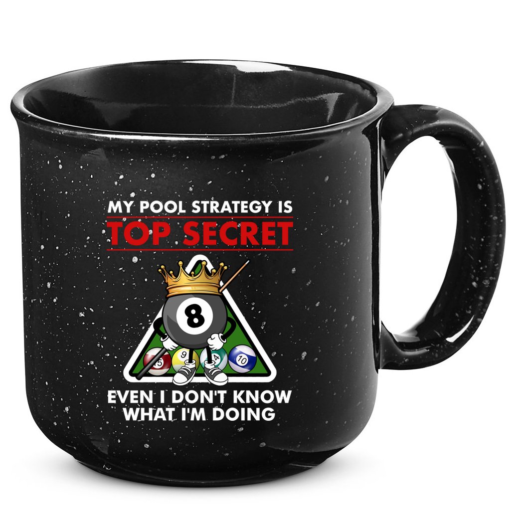 Funny Billiards Pool Design Pool Player Sports Gift 15oz Campfire Ceramic Mug