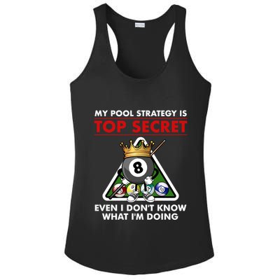 Funny Billiards Pool Design Pool Player Sports Gift Ladies PosiCharge Competitor Racerback Tank
