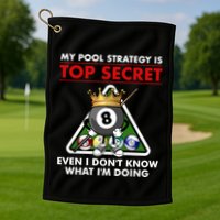 Funny Billiards Pool Design Pool Player Sports Gift Golf Towel
