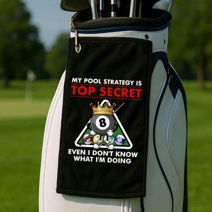 Funny Billiards Pool Design Pool Player Sports Gift Golf Towel