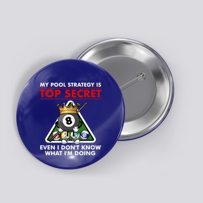 Funny Billiards Pool Design Pool Player Sports Gift Button