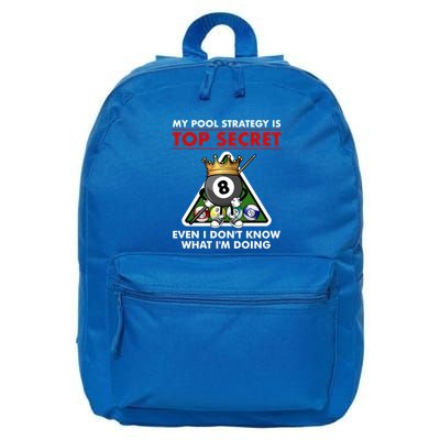 Funny Billiards Pool Design Pool Player Sports Gift 16 in Basic Backpack
