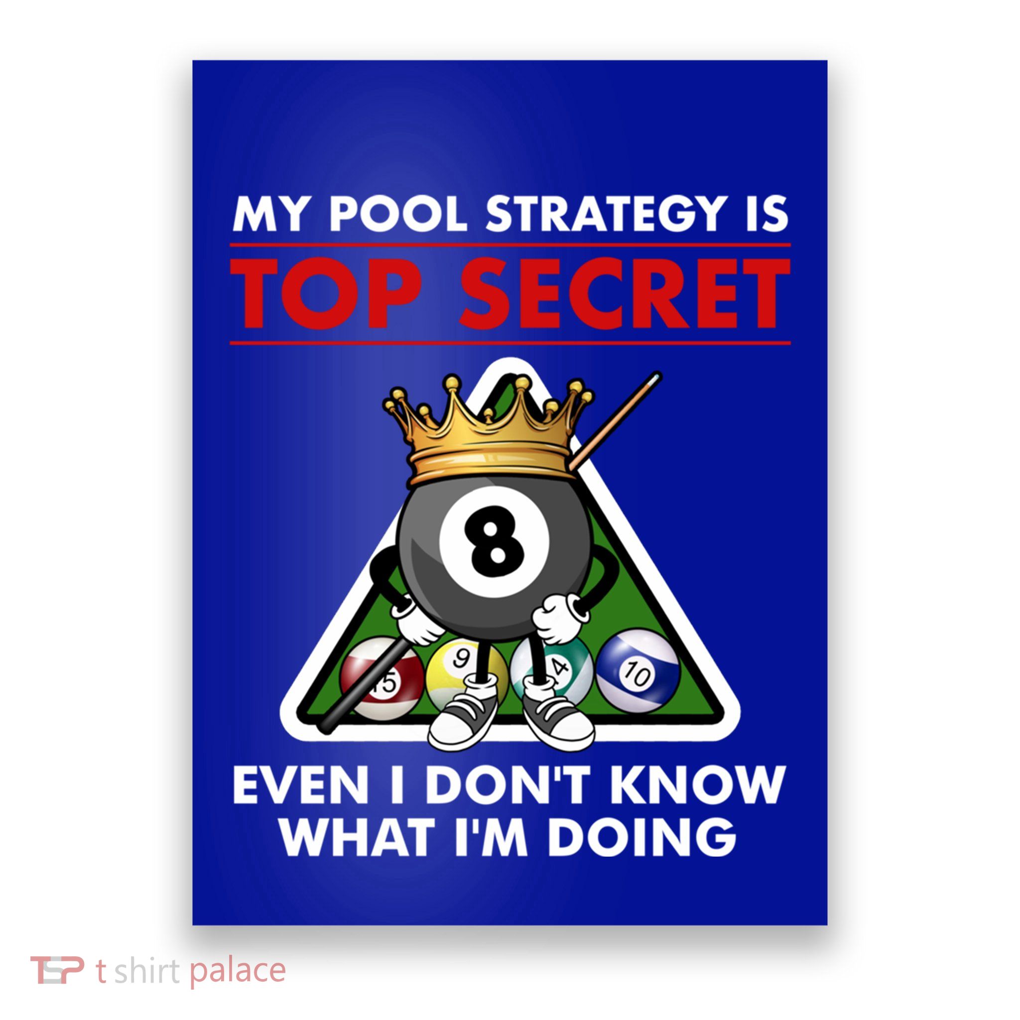 Funny Billiards Pool Design Pool Player Sports Gift Poster