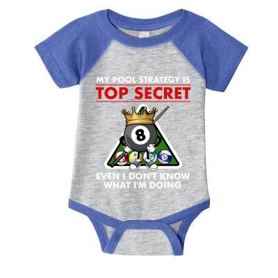 Funny Billiards Pool Design Pool Player Sports Gift Infant Baby Jersey Bodysuit