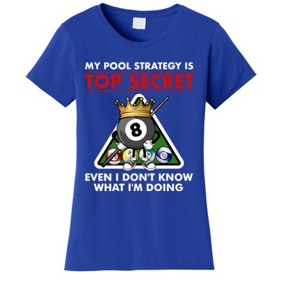 Funny Billiards Pool Design Pool Player Sports Gift Women's T-Shirt