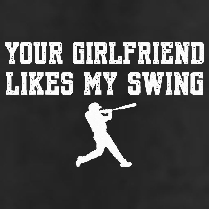 Funny Baseball Quote Your Girlfriend Likes My Swing Yo.Uth Golf Towel