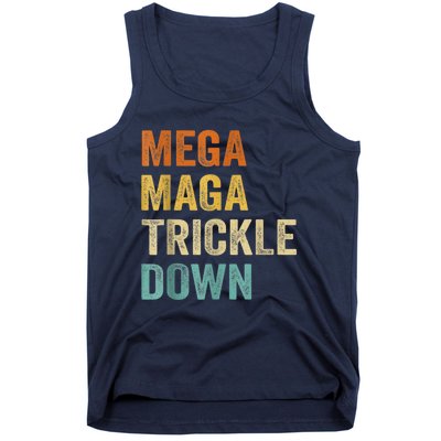 Funny Biden Quotes Mega MAGA Trickle Down Tank Top