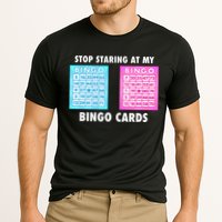 Funny Bingo Queen Stop Staring At My Bingo Cards Cooling Performance Crew T-Shirt