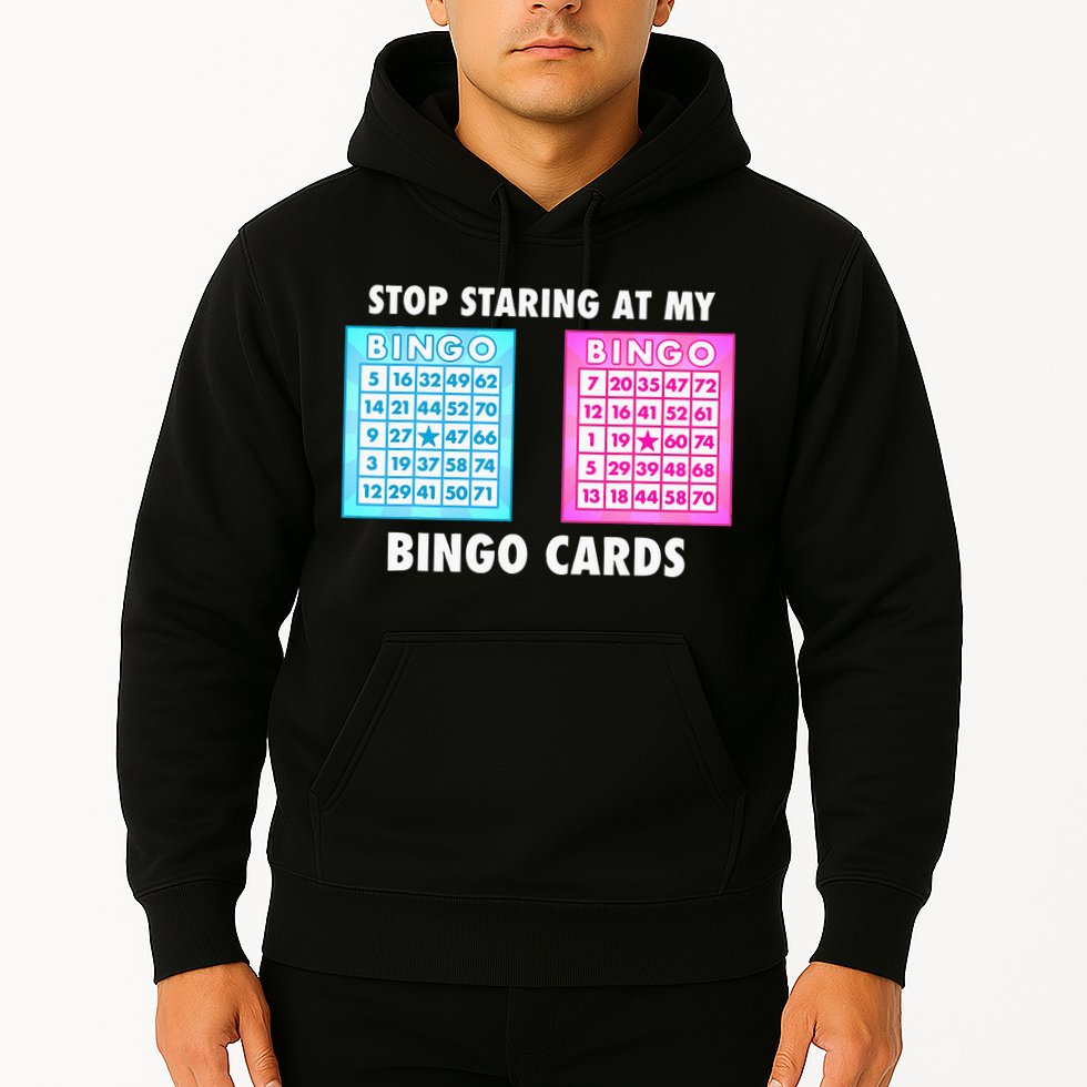 Funny Bingo Queen Stop Staring At My Bingo Cards Hoodie