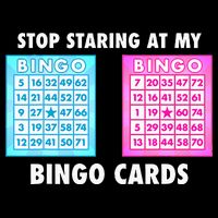 Funny Bingo Queen Stop Staring At My Bingo Cards Drawstring Bag