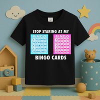 Funny Bingo Queen Stop Staring At My Bingo Cards Toddler T-Shirt
