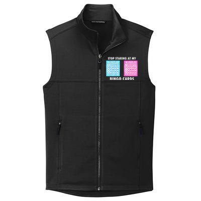 Funny Bingo Queen Stop Staring At My Bingo Cards Collective Smooth Fleece Vest