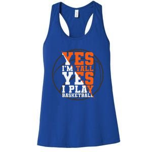 Funny Basketball Quote Sayings Graphic Plus Women's Racerback Tank