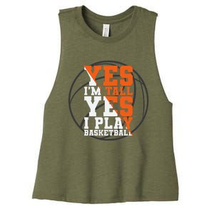 Funny Basketball Quote Sayings Graphic Plus Women's Racerback Cropped Tank