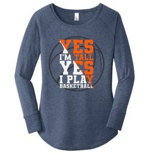 Funny Basketball Quote Sayings Graphic Plus Women's Perfect Tri Tunic Long Sleeve Shirt