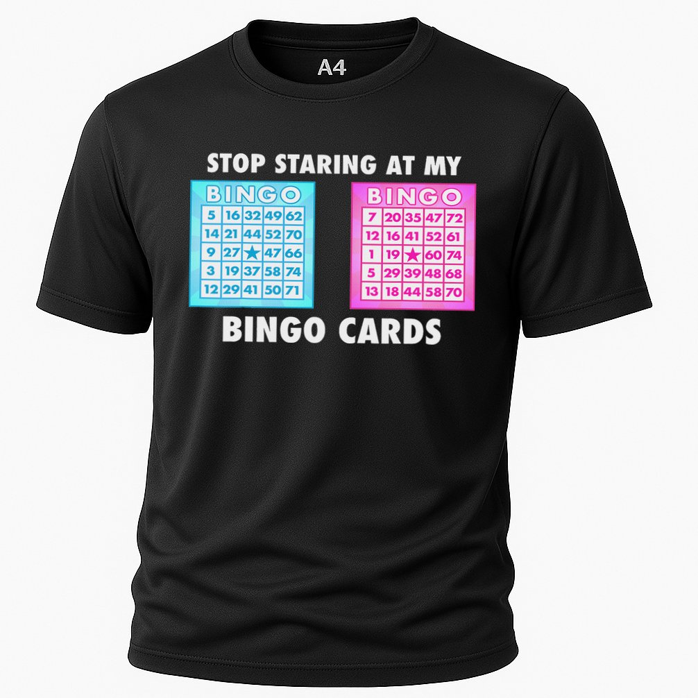Funny Bingo Queen Stop Staring At My Bingo Cards Performance Shirt