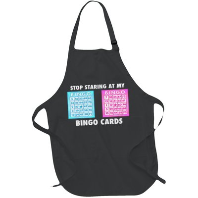 Funny Bingo Queen Stop Staring At My Bingo Cards Apron