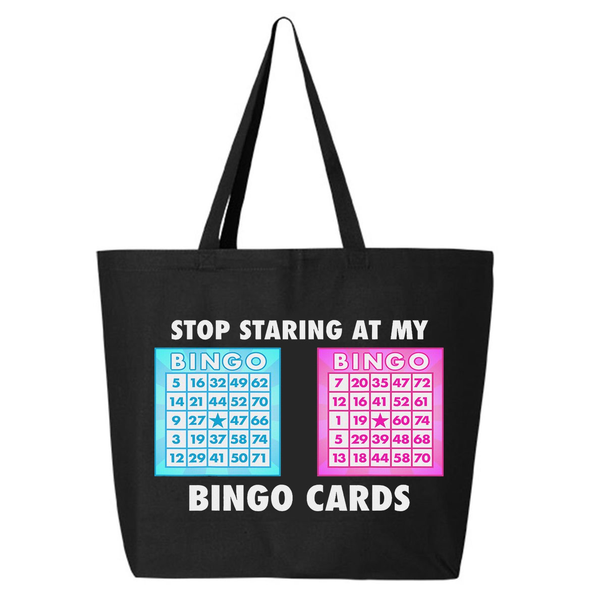 Funny Bingo Queen Stop Staring At My Bingo Cards 25L Jumbo Tote