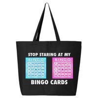 Funny Bingo Queen Stop Staring At My Bingo Cards 25L Jumbo Tote