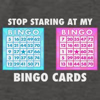 Funny Bingo Queen Stop Staring At My Bingo Cards Vector Backpack