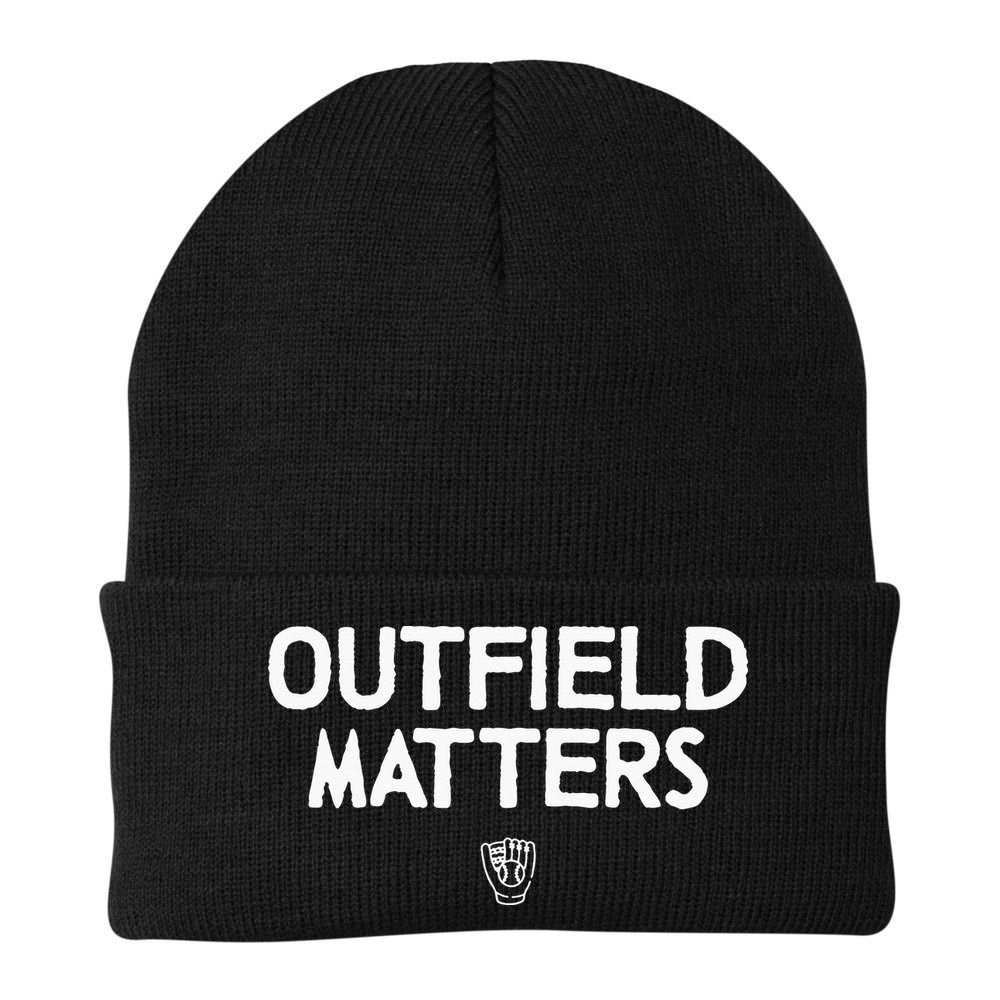 Funny Baseball Quote Outfield Matters Outfielders Beanie
