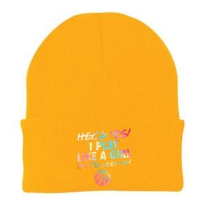 Funny Basketball Quote Gift Idea Teen Girls Cute Colors Knit Cap Winter Beanie