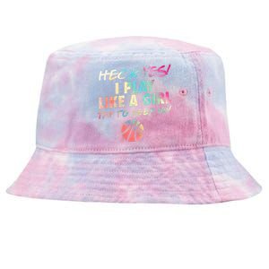 Funny Basketball Quote Gift Idea Teen Girls Cute Colors Tie-Dyed Bucket Hat