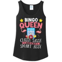 Funny Bingo Queen Bingo Flamingo Mothers Day Ladies Essential Tank