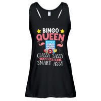 Funny Bingo Queen Bingo Flamingo Mothers Day Ladies Essential Flowy Tank