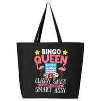 Funny Bingo Queen Bingo Flamingo Mothers Day 25L Jumbo Tote