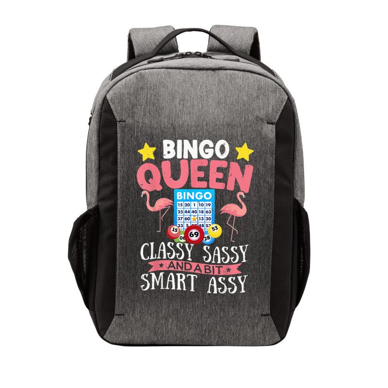 Funny Bingo Queen Bingo Flamingo Mothers Day Vector Backpack