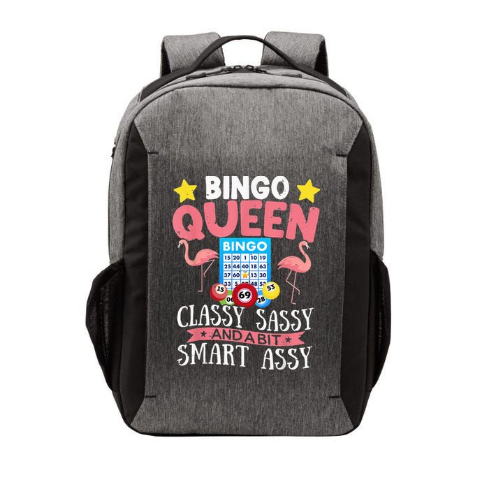 Funny Bingo Queen Bingo Flamingo Mothers Day Vector Backpack