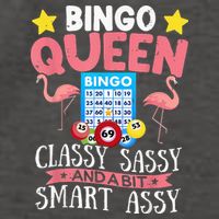 Funny Bingo Queen Bingo Flamingo Mothers Day Vector Backpack