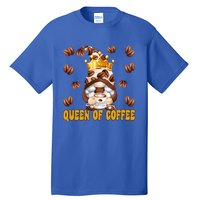 Funny Barista Queen Of Coffee Gnome And Coffee Mom Gift Tall T-Shirt